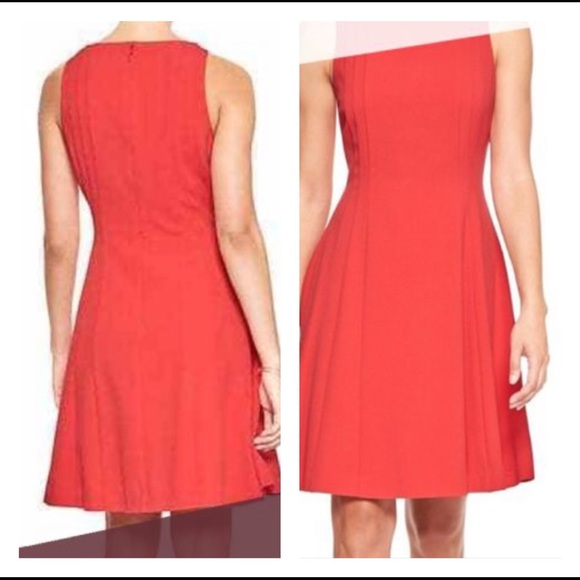 Banana Republic Dresses & Skirts - 10 BR Red fit and flair dress  euc